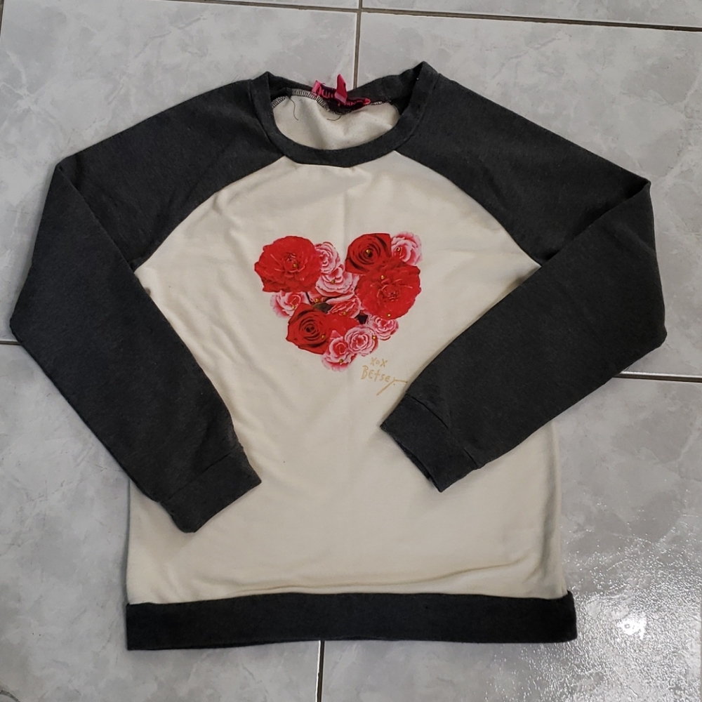 Betsey Johnson Girls Sweatshirt,  Size L(12)